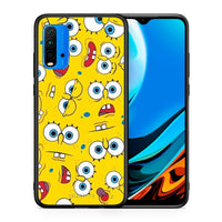Thumbnail for Θήκη Xiaomi Poco M3 Sponge PopArt από τη Smartfits με σχέδιο στο πίσω μέρος και μαύρο περίβλημα | Xiaomi Poco M3 Sponge PopArt case with colorful back and black bezels
