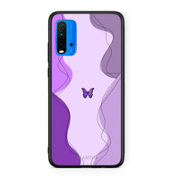 Thumbnail for Xiaomi Redmi 9T Purple Mariposa Θήκη Αγίου Βαλεντίνου από τη Smartfits με σχέδιο στο πίσω μέρος και μαύρο περίβλημα | Smartphone case with colorful back and black bezels by Smartfits