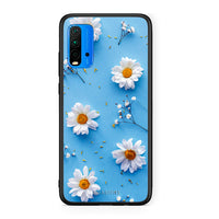 Thumbnail for Xiaomi Redmi 9T Real Daisies θήκη από τη Smartfits με σχέδιο στο πίσω μέρος και μαύρο περίβλημα | Smartphone case with colorful back and black bezels by Smartfits