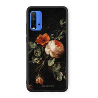 Thumbnail for Xiaomi Poco M3 Vintage Roses θήκη από τη Smartfits με σχέδιο στο πίσω μέρος και μαύρο περίβλημα | Smartphone case with colorful back and black bezels by Smartfits