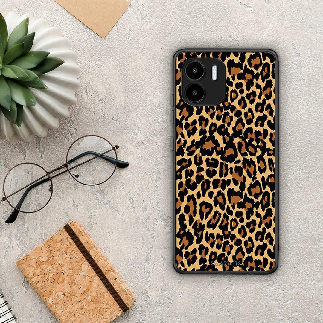 Θήκη Xiaomi Redmi A1 / A2 Animal Leopard από τη Smartfits με σχέδιο στο πίσω μέρος και μαύρο περίβλημα | Xiaomi Redmi A1 / A2 Animal Leopard Case with Colorful Back and Black Bezels