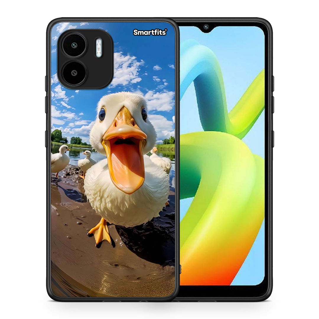 Θήκη Xiaomi Redmi A1 / A2 Duck Face από τη Smartfits με σχέδιο στο πίσω μέρος και μαύρο περίβλημα | Xiaomi Redmi A1 / A2 Duck Face Case with Colorful Back and Black Bezels