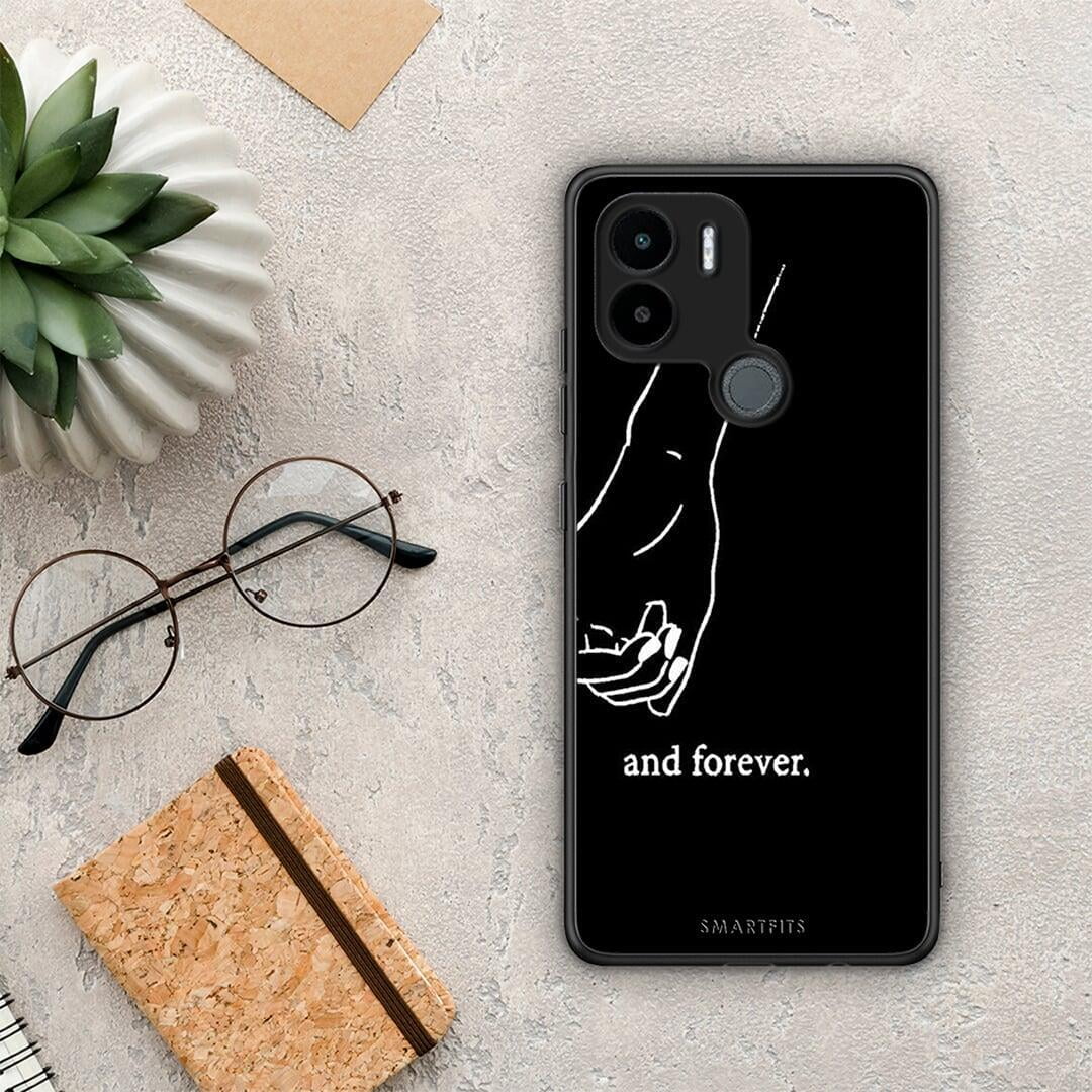 Θήκη Xiaomi Redmi A1+ / A2+ Always & Forever 2 από τη Smartfits με σχέδιο στο πίσω μέρος και μαύρο περίβλημα | Xiaomi Redmi A1+ / A2+ Always & Forever 2 Case with Colorful Back and Black Bezels