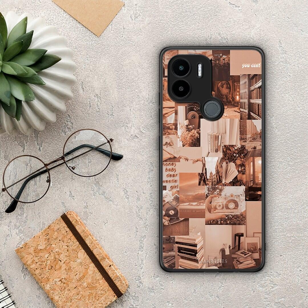 Θήκη Xiaomi Redmi A1+ / A2+ Collage You Can από τη Smartfits με σχέδιο στο πίσω μέρος και μαύρο περίβλημα | Xiaomi Redmi A1+ / A2+ Collage You Can Case with Colorful Back and Black Bezels