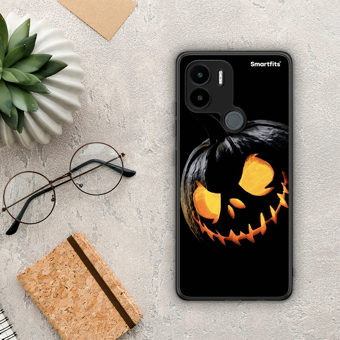 Θήκη Xiaomi Redmi A1+ / A2+ Halloween Scary Pumpkin από τη Smartfits με σχέδιο στο πίσω μέρος και μαύρο περίβλημα | Xiaomi Redmi A1+ / A2+ Halloween Scary Pumpkin Case with Colorful Back and Black Bezels