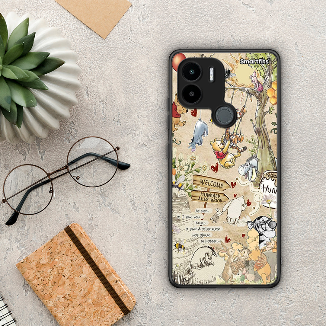 Θήκη Xiaomi Redmi A1+ / A2+ Happy Friends από τη Smartfits με σχέδιο στο πίσω μέρος και μαύρο περίβλημα | Xiaomi Redmi A1+ / A2+ Happy Friends Case with Colorful Back and Black Bezels