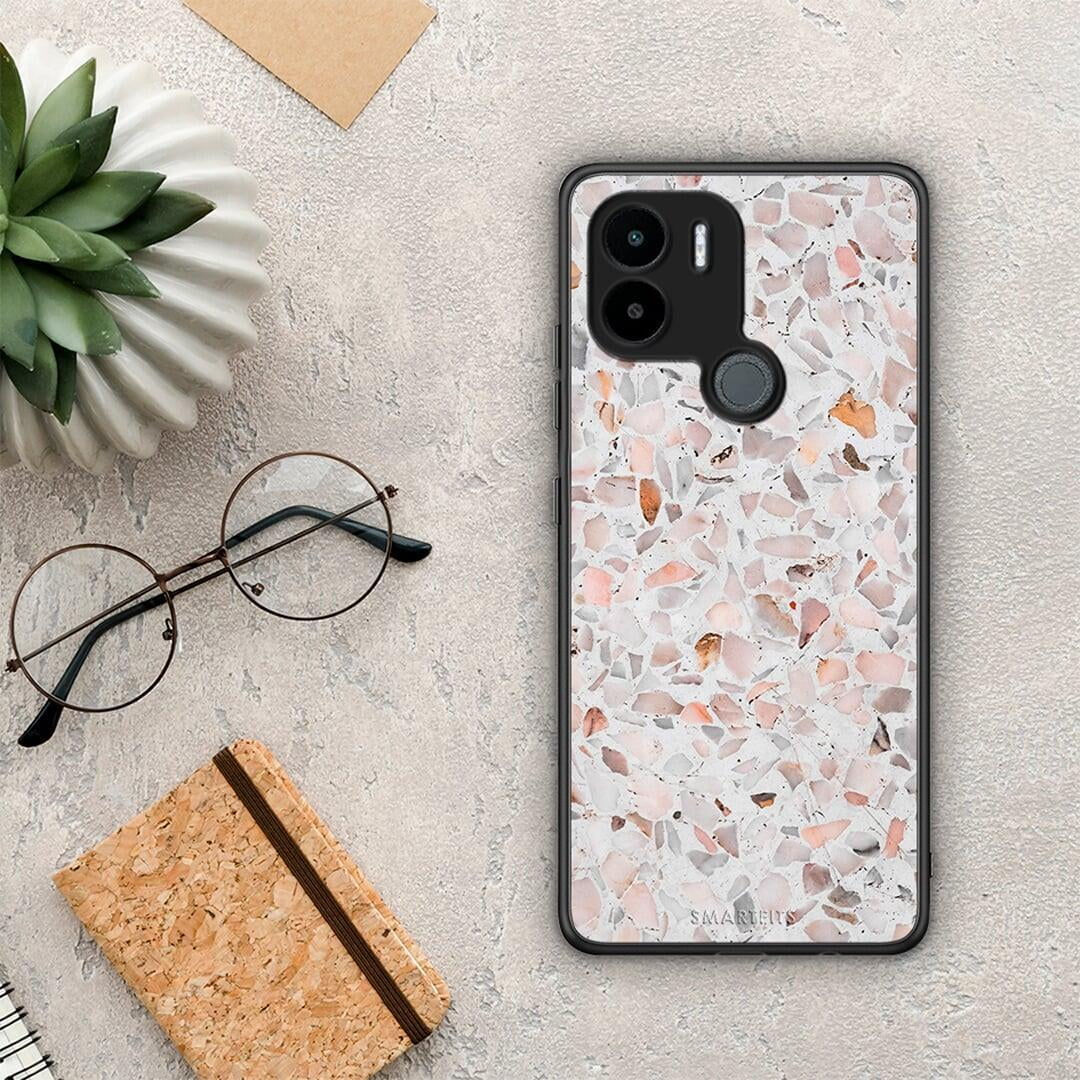 Θήκη Xiaomi Redmi A1+ / A2+ Marble Terrazzo από τη Smartfits με σχέδιο στο πίσω μέρος και μαύρο περίβλημα | Xiaomi Redmi A1+ / A2+ Marble Terrazzo Case with Colorful Back and Black Bezels