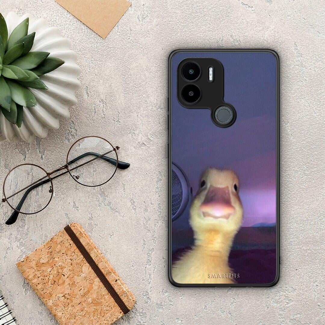 Θήκη Xiaomi Redmi A1+ / A2+ Meme Duck από τη Smartfits με σχέδιο στο πίσω μέρος και μαύρο περίβλημα | Xiaomi Redmi A1+ / A2+ Meme Duck Case with Colorful Back and Black Bezels
