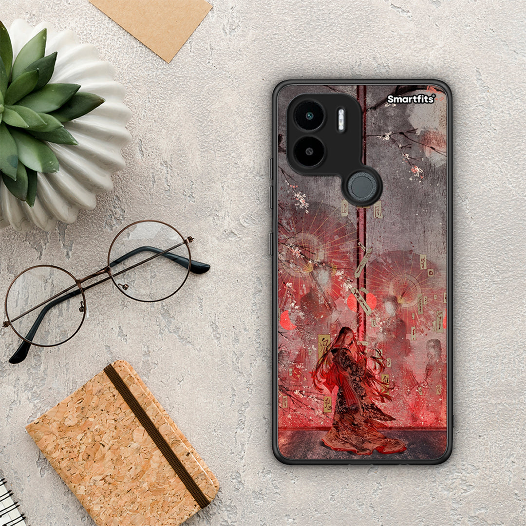 Θήκη Xiaomi Redmi A1+ / A2+ Nezuko Kamado από τη Smartfits με σχέδιο στο πίσω μέρος και μαύρο περίβλημα | Xiaomi Redmi A1+ / A2+ Nezuko Kamado Case with Colorful Back and Black Bezels