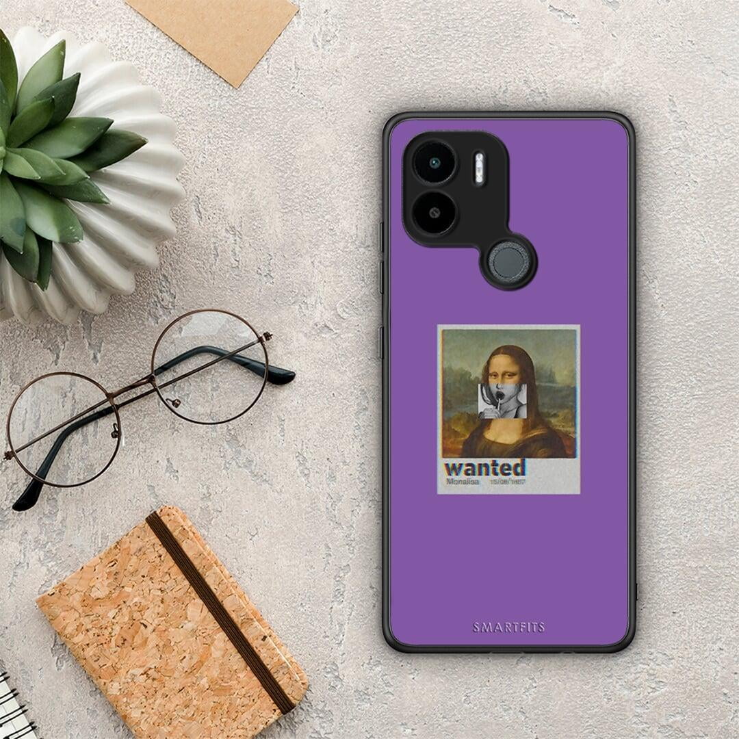 Θήκη Xiaomi Redmi A1+ / A2+ Popart Monalisa από τη Smartfits με σχέδιο στο πίσω μέρος και μαύρο περίβλημα | Xiaomi Redmi A1+ / A2+ Popart Monalisa Case with Colorful Back and Black Bezels