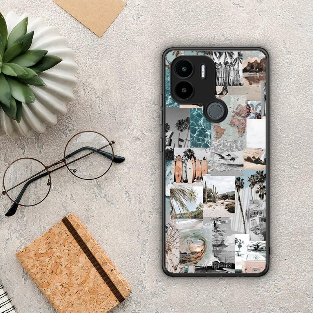 Θήκη Xiaomi Redmi A1+ / A2+ Retro Beach Life από τη Smartfits με σχέδιο στο πίσω μέρος και μαύρο περίβλημα | Xiaomi Redmi A1+ / A2+ Retro Beach Life Case with Colorful Back and Black Bezels