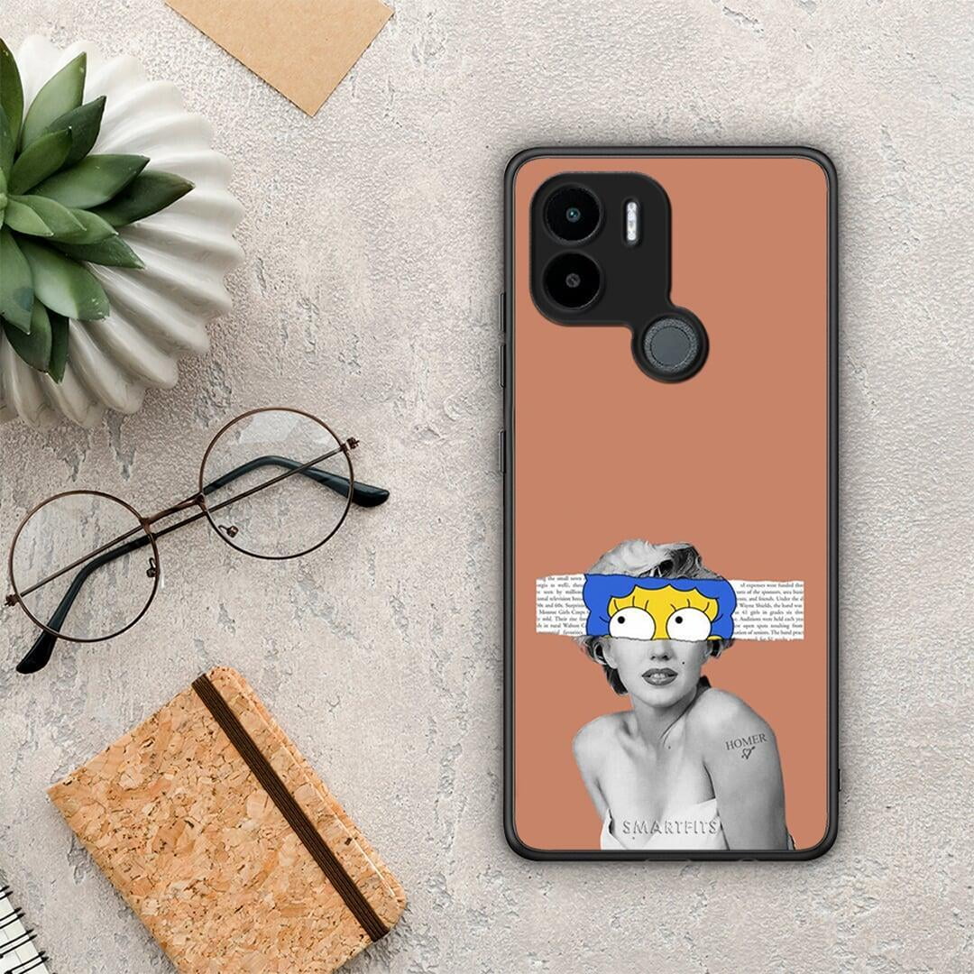 Θήκη Xiaomi Redmi A1+ / A2+ Sim Merilyn από τη Smartfits με σχέδιο στο πίσω μέρος και μαύρο περίβλημα | Xiaomi Redmi A1+ / A2+ Sim Merilyn Case with Colorful Back and Black Bezels
