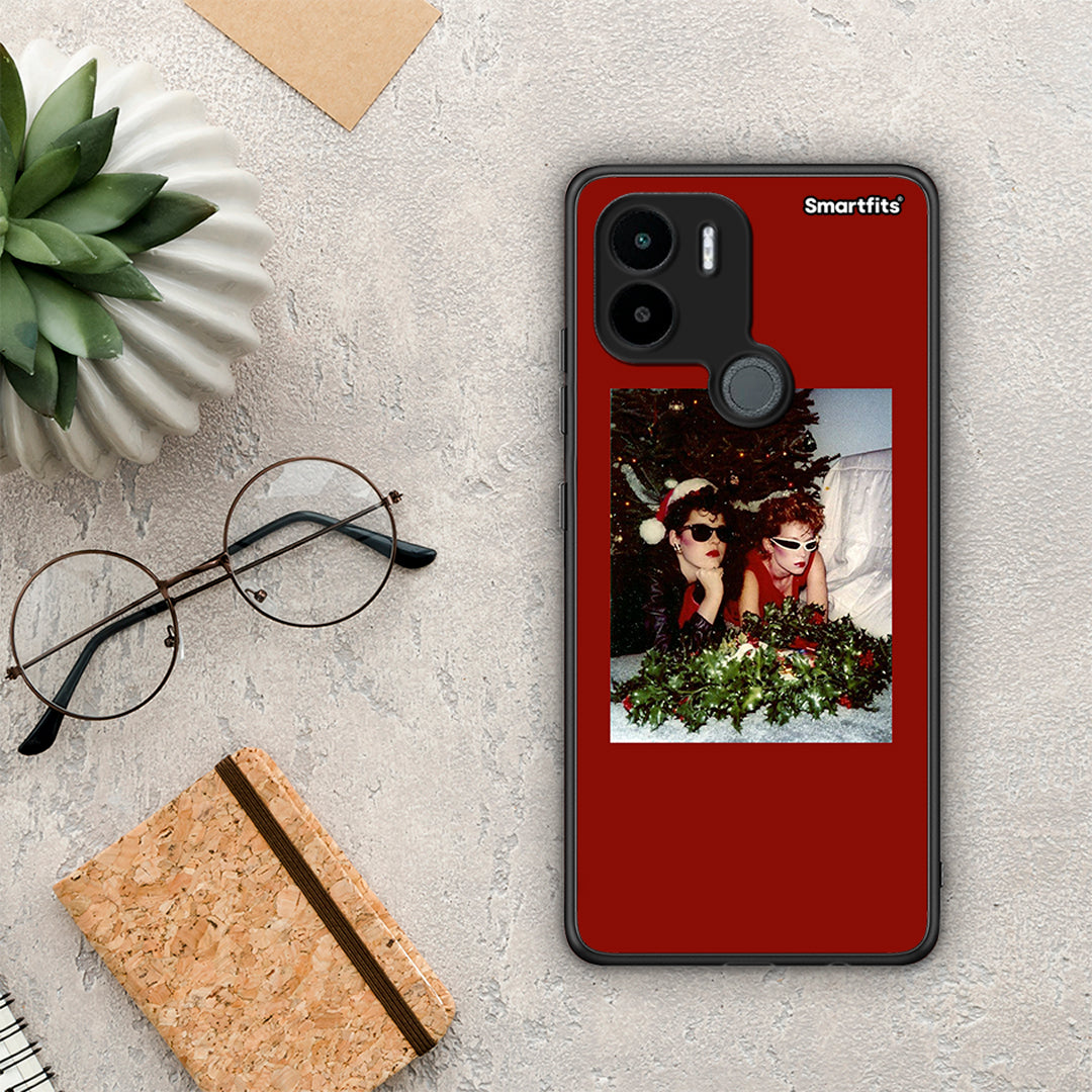 Θήκη Xiaomi Redmi A1+ / A2+ Waiting For Xmas από τη Smartfits με σχέδιο στο πίσω μέρος και μαύρο περίβλημα | Xiaomi Redmi A1+ / A2+ Waiting For Xmas Case with Colorful Back and Black Bezels