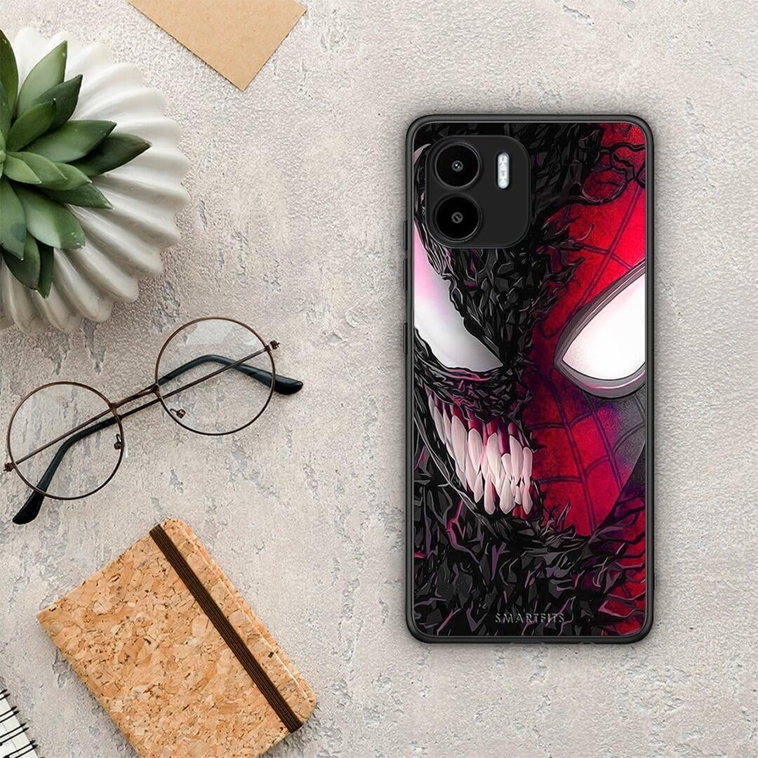 Θήκη Xiaomi Redmi A1 / A2 PopArt SpiderVenom από τη Smartfits με σχέδιο στο πίσω μέρος και μαύρο περίβλημα | Xiaomi Redmi A1 / A2 PopArt SpiderVenom Case with Colorful Back and Black Bezels