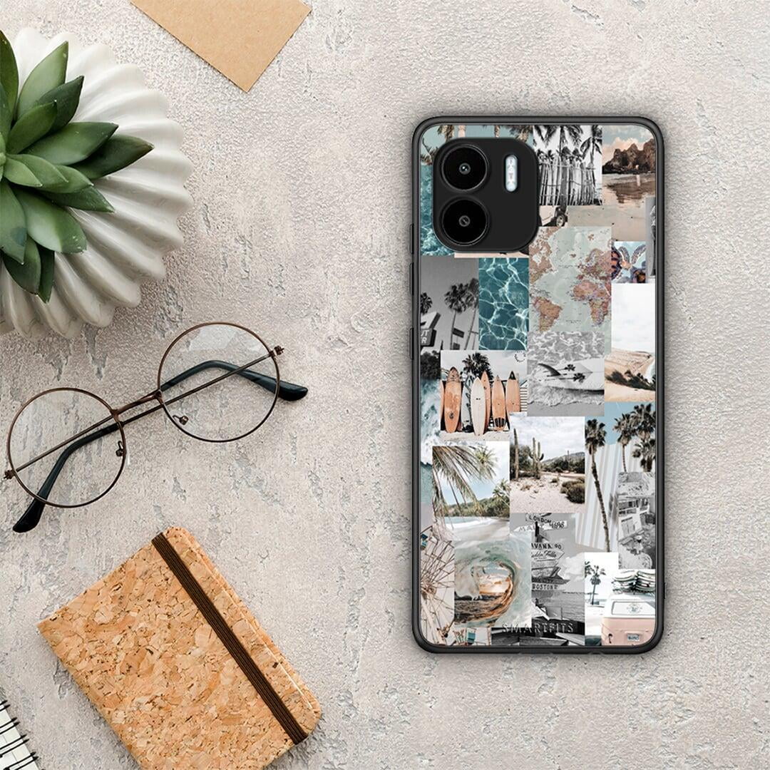 Θήκη Xiaomi Redmi A1 / A2 Retro Beach Life από τη Smartfits με σχέδιο στο πίσω μέρος και μαύρο περίβλημα | Xiaomi Redmi A1 / A2 Retro Beach Life Case with Colorful Back and Black Bezels