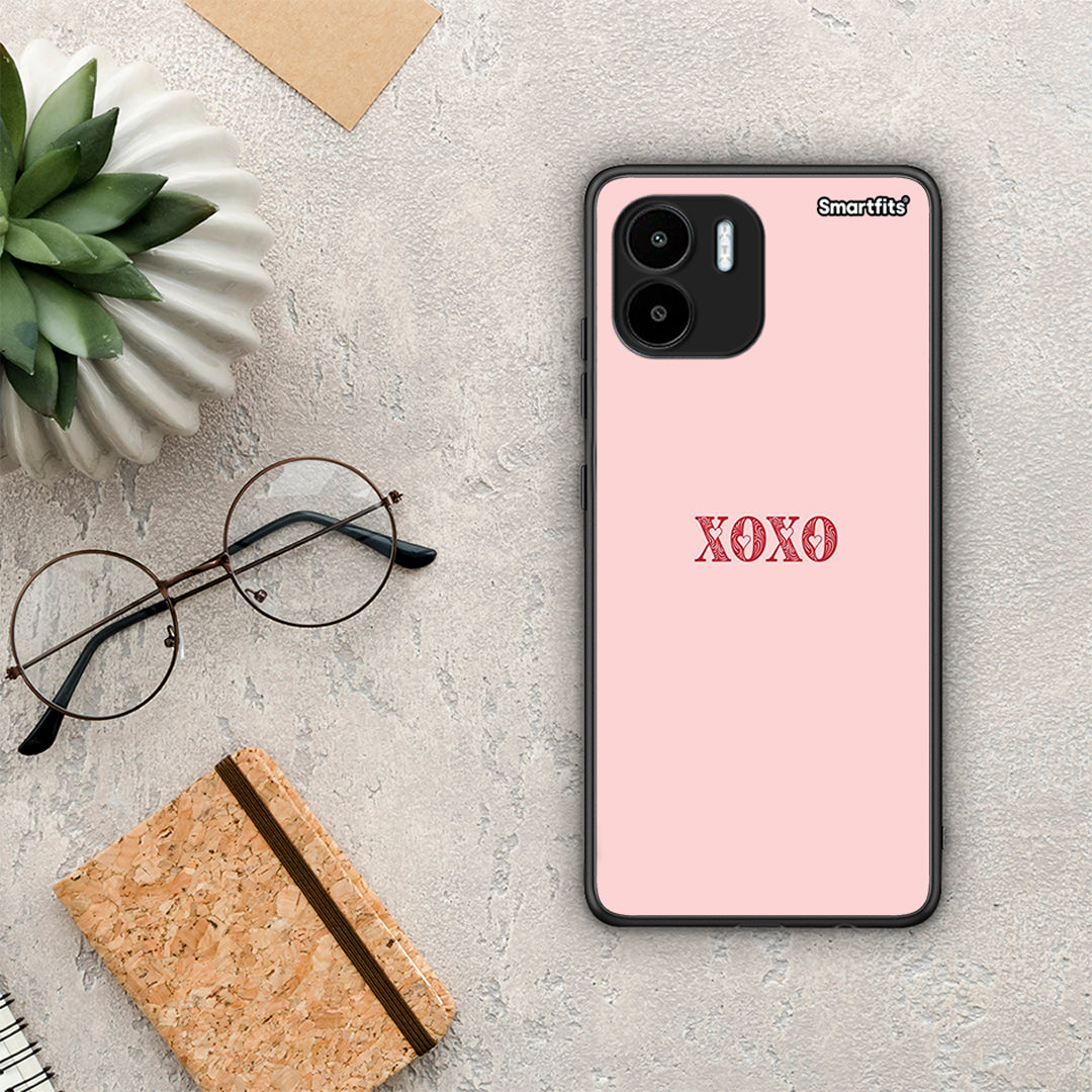 Θήκη Xiaomi Redmi A1 / A2 XOXO Love από τη Smartfits με σχέδιο στο πίσω μέρος και μαύρο περίβλημα | Xiaomi Redmi A1 / A2 XOXO Love Case with Colorful Back and Black Bezels