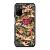 Thumbnail for Xiaomi Redmi Note 10 5G/Poco M3 Pro Ninja Turtles θήκη από τη Smartfits με σχέδιο στο πίσω μέρος και μαύρο περίβλημα | Smartphone case with colorful back and black bezels by Smartfits
