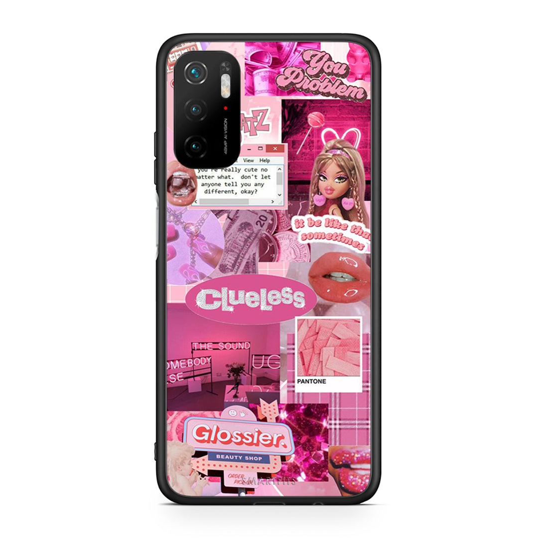 Xiaomi Redmi Note 10 5G Pink Love Θήκη Αγίου Βαλεντίνου από τη Smartfits με σχέδιο στο πίσω μέρος και μαύρο περίβλημα | Smartphone case with colorful back and black bezels by Smartfits