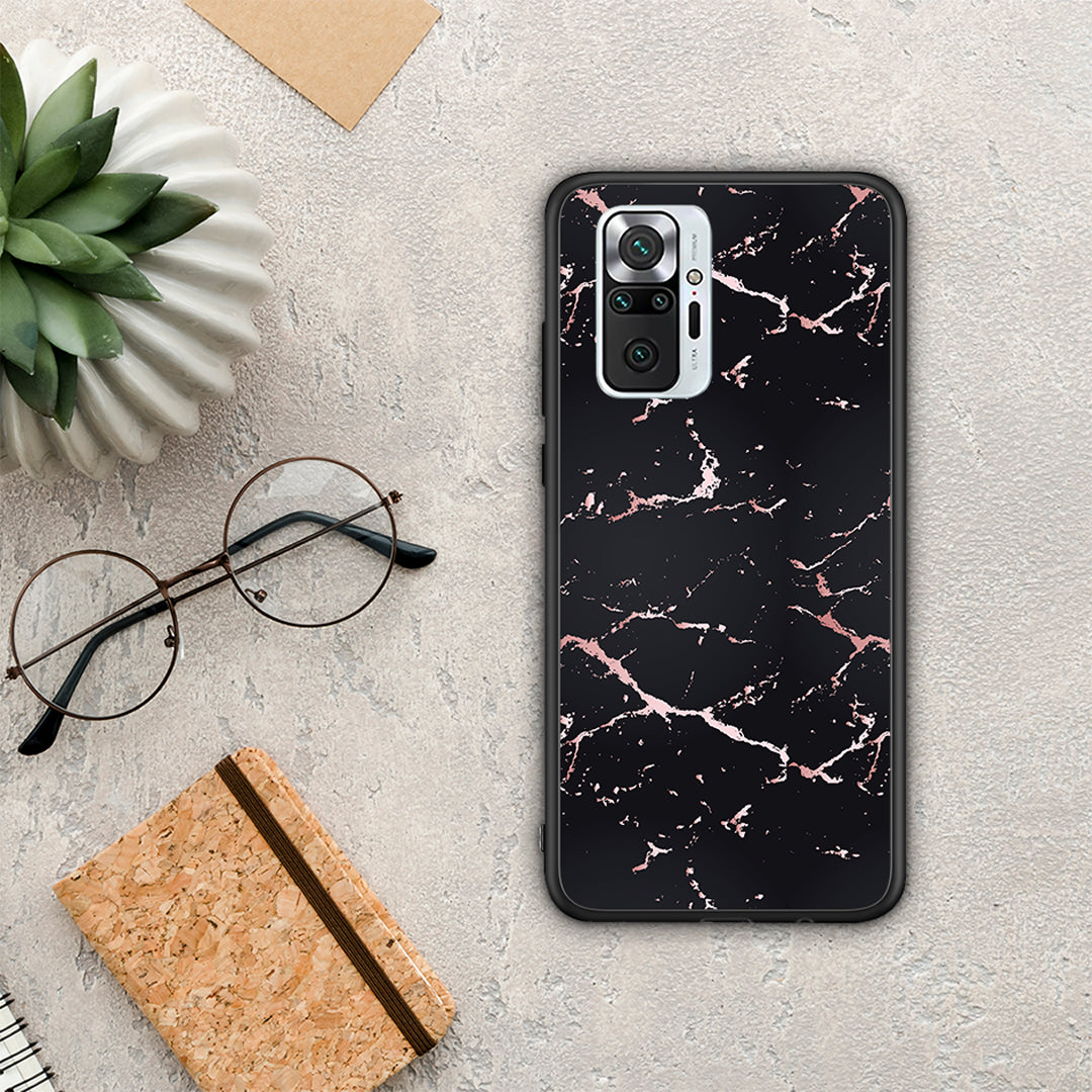 Marble Black Rosegold - Xiaomi Redmi Note 10 Pro / 10 Pro Max θήκη