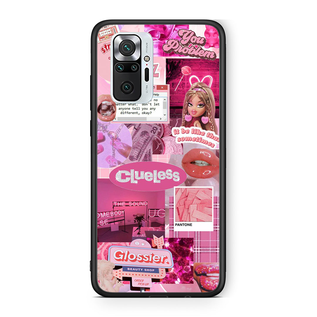 Xiaomi Redmi Note 10 Pro Pink Love Θήκη Αγίου Βαλεντίνου από τη Smartfits με σχέδιο στο πίσω μέρος και μαύρο περίβλημα | Smartphone case with colorful back and black bezels by Smartfits