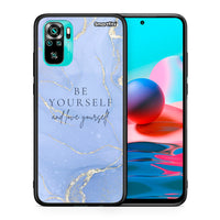 Thumbnail for Θήκη Xiaomi Redmi Note 10 Be Yourself από τη Smartfits με σχέδιο στο πίσω μέρος και μαύρο περίβλημα | Xiaomi Redmi Note 10 Be Yourself case with colorful back and black bezels