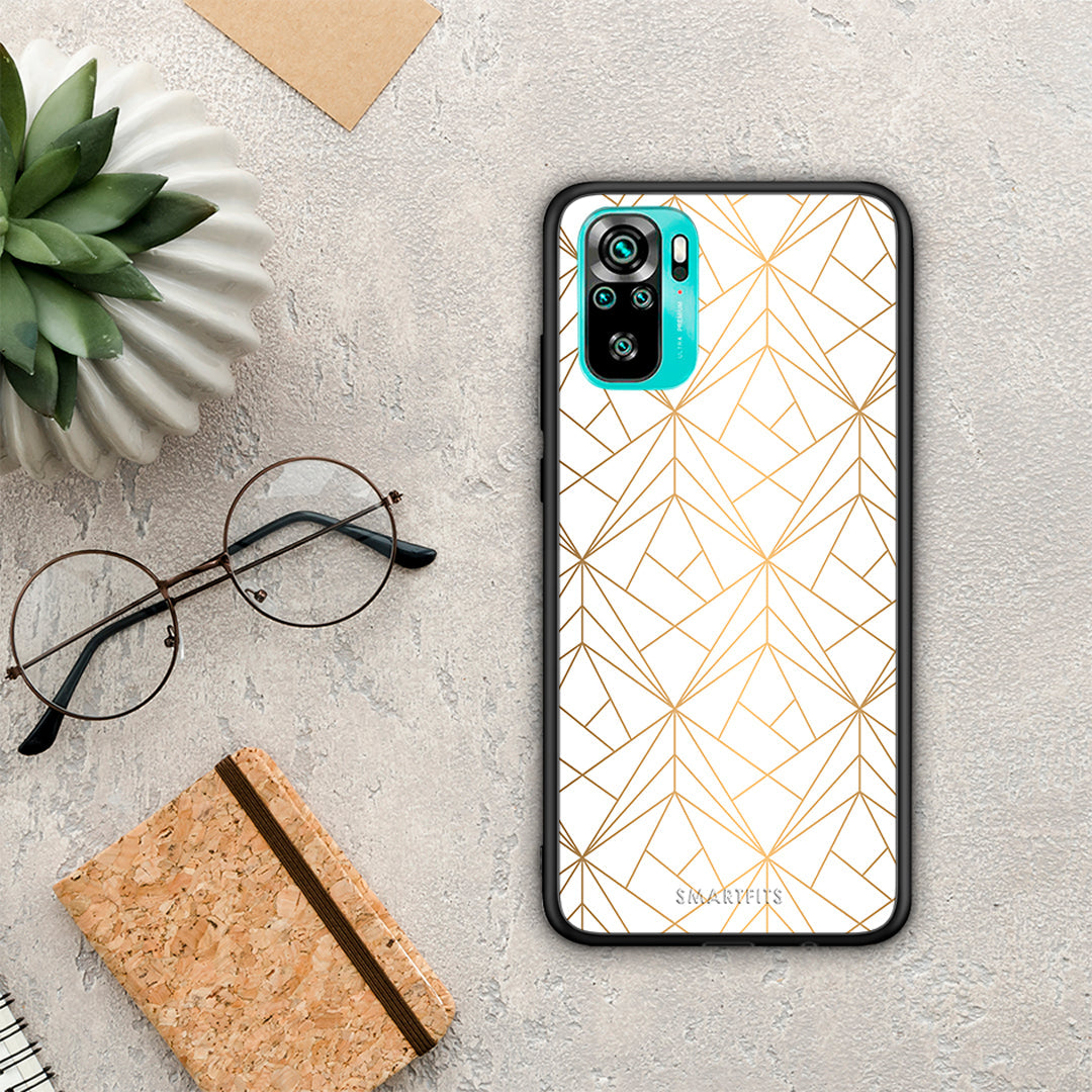 Geometric Luxury White - Xiaomi Redmi Note 10S / 10 4G θήκη
