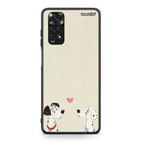 Thumbnail for Xiaomi Redmi Note 11 Dalmatians Love θήκη από τη Smartfits με σχέδιο στο πίσω μέρος και μαύρο περίβλημα | Smartphone case with colorful back and black bezels by Smartfits