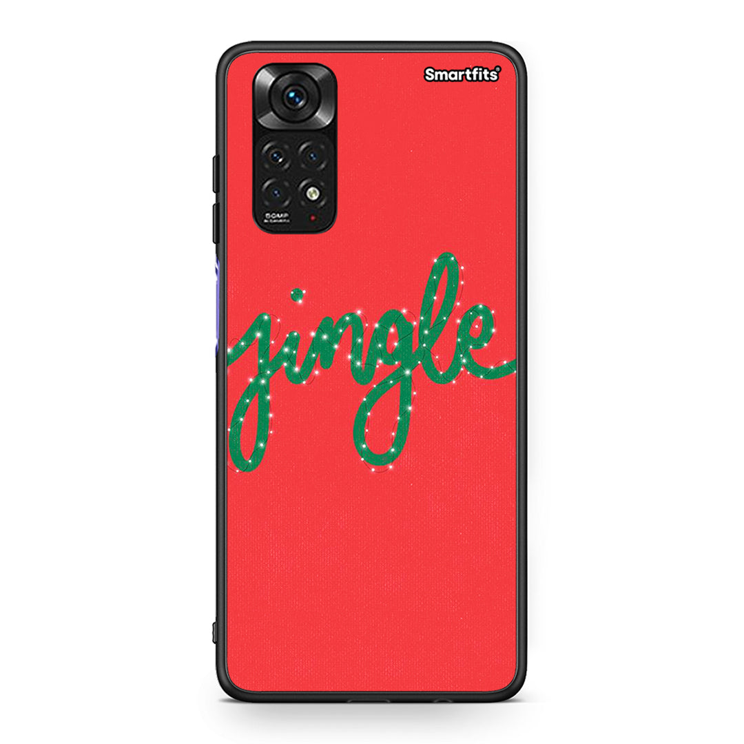 Xiaomi Redmi 10/Redmi Note 11 4G Jingle Xmas θήκη από τη Smartfits με σχέδιο στο πίσω μέρος και μαύρο περίβλημα | Smartphone case with colorful back and black bezels by Smartfits