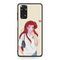 Thumbnail for Xiaomi Redmi Note 11 Walking Mermaid Θήκη από τη Smartfits με σχέδιο στο πίσω μέρος και μαύρο περίβλημα | Smartphone case with colorful back and black bezels by Smartfits