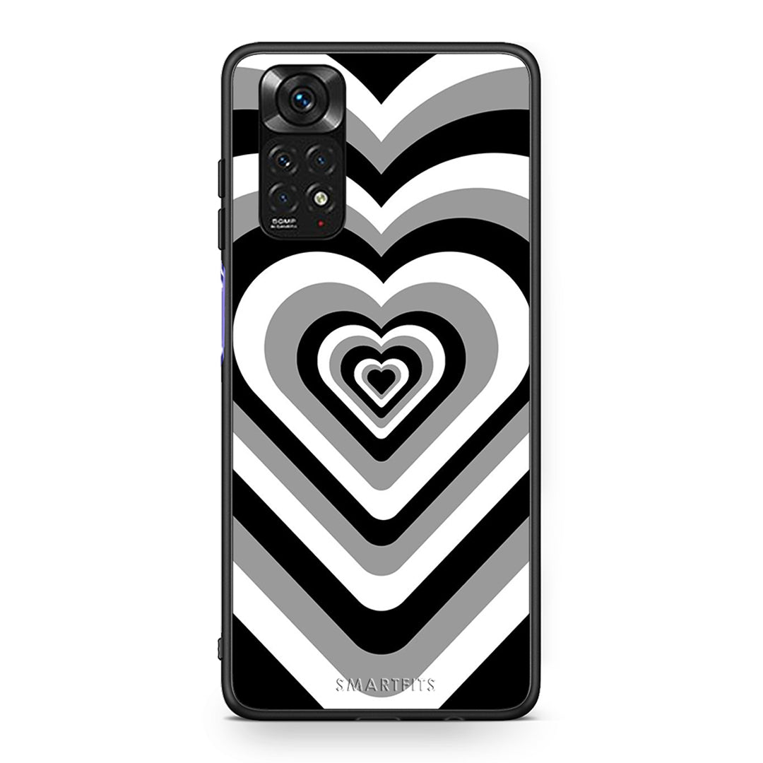 Xiaomi Redmi Note 11 Black Hearts θήκη από τη Smartfits με σχέδιο στο πίσω μέρος και μαύρο περίβλημα | Smartphone case with colorful back and black bezels by Smartfits
