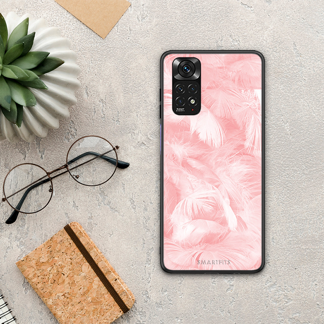 Boho Pink Feather - Xiaomi Redmi Note 11 4G / 11S 4G θήκη