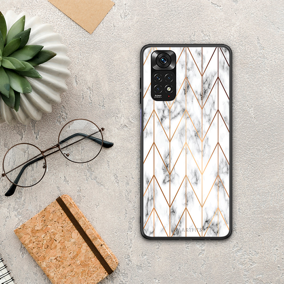 Marble Gold Geometric - Xiaomi Redmi Note 11 4G / 11S 4G θήκη