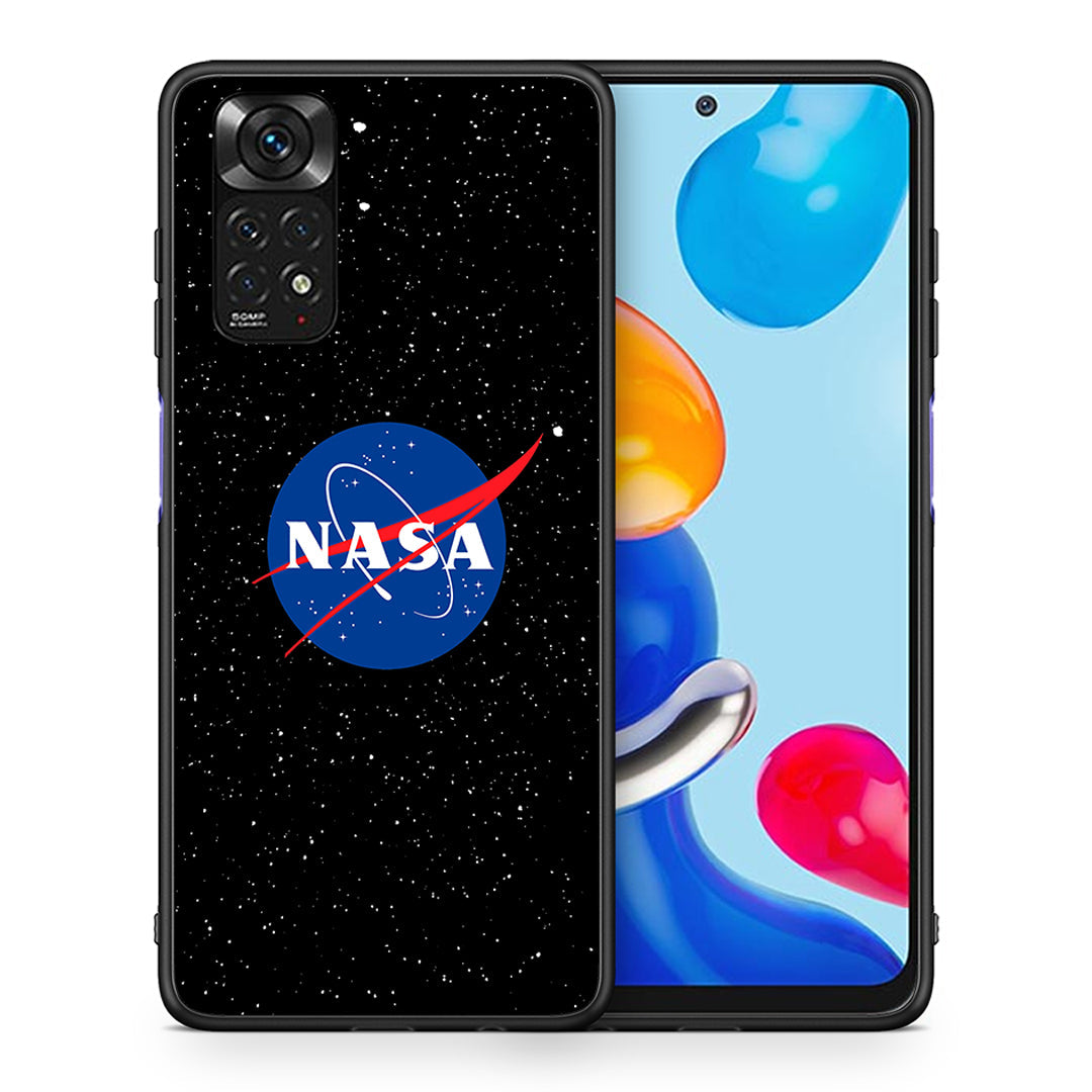 Θήκη Xiaomi Redmi Note 11 NASA PopArt από τη Smartfits με σχέδιο στο πίσω μέρος και μαύρο περίβλημα | Xiaomi Redmi Note 11 NASA PopArt case with colorful back and black bezels