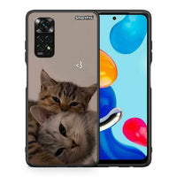 Thumbnail for Θήκη Xiaomi Redmi Note 11 Pro 5G Cats In Love από τη Smartfits με σχέδιο στο πίσω μέρος και μαύρο περίβλημα | Xiaomi Redmi Note 11 Pro 5G Cats In Love case with colorful back and black bezels