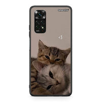 Thumbnail for Xiaomi Redmi Note 11 Pro 5G Cats In Love Θήκη από τη Smartfits με σχέδιο στο πίσω μέρος και μαύρο περίβλημα | Smartphone case with colorful back and black bezels by Smartfits