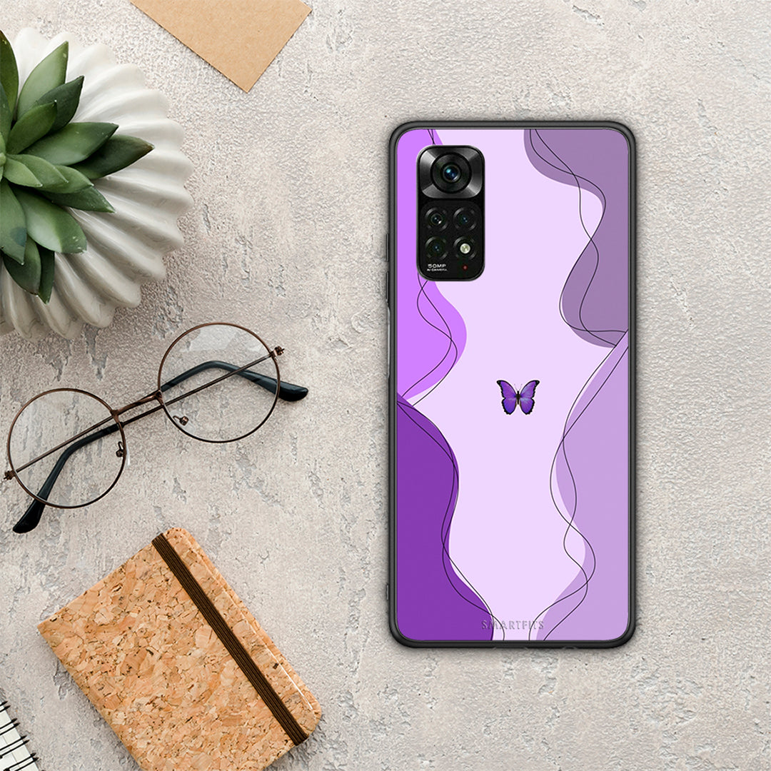 Purple Mariposa - Xiaomi Redmi Note 11 Pro 4G / 5G θήκη