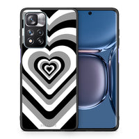 Thumbnail for Θήκη Xiaomi Redmi Note 11 Pro/11 Pro+ Black Hearts από τη Smartfits με σχέδιο στο πίσω μέρος και μαύρο περίβλημα | Xiaomi Redmi Note 11 Pro/11 Pro+ Black Hearts case with colorful back and black bezels