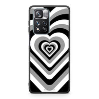 Thumbnail for Xiaomi Redmi Note 11 Pro/11 Pro+ Black Hearts θήκη από τη Smartfits με σχέδιο στο πίσω μέρος και μαύρο περίβλημα | Smartphone case with colorful back and black bezels by Smartfits