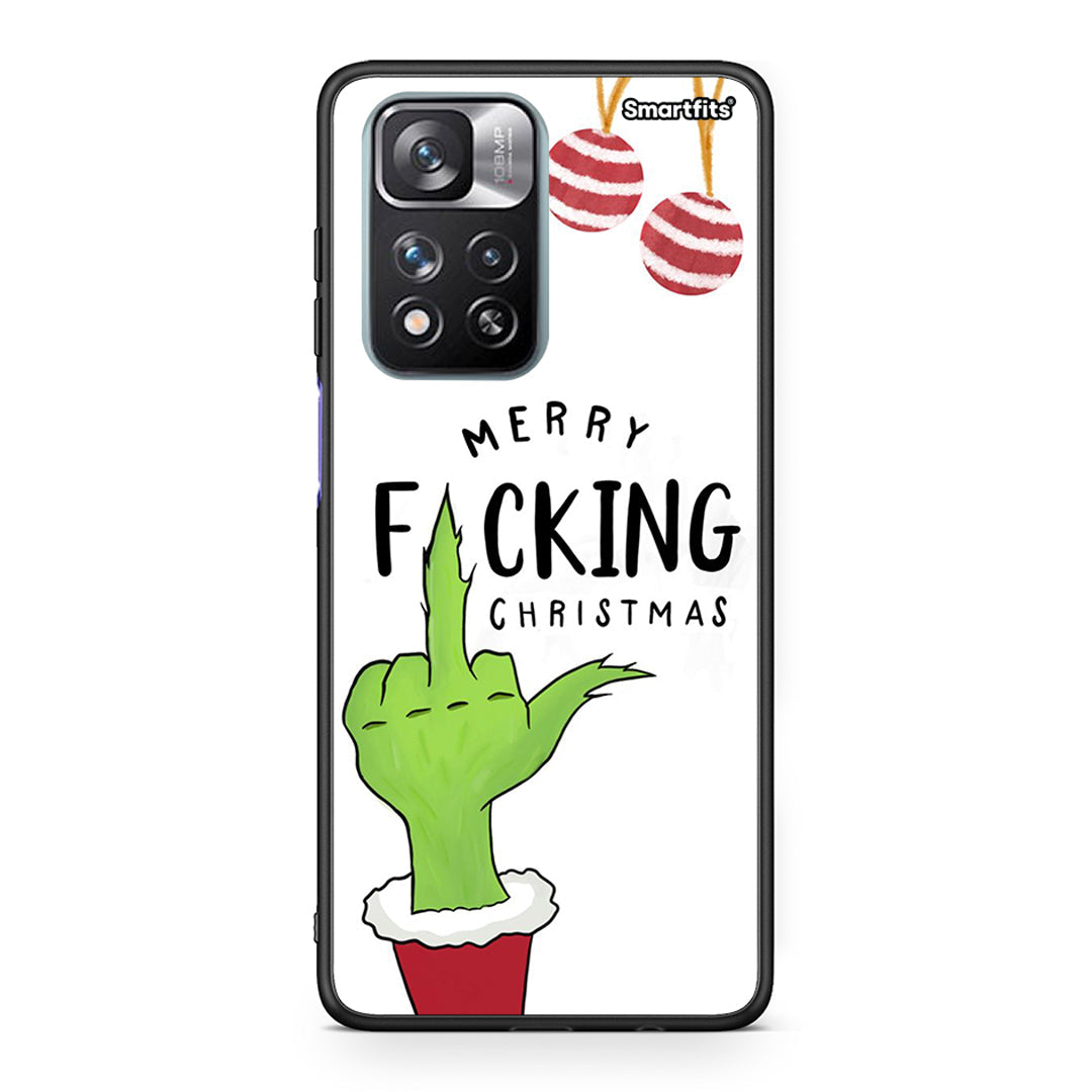 Xiaomi Redmi Note 11 Pro/11 Pro+ Merry F Xmas θήκη από τη Smartfits με σχέδιο στο πίσω μέρος και μαύρο περίβλημα | Smartphone case with colorful back and black bezels by Smartfits