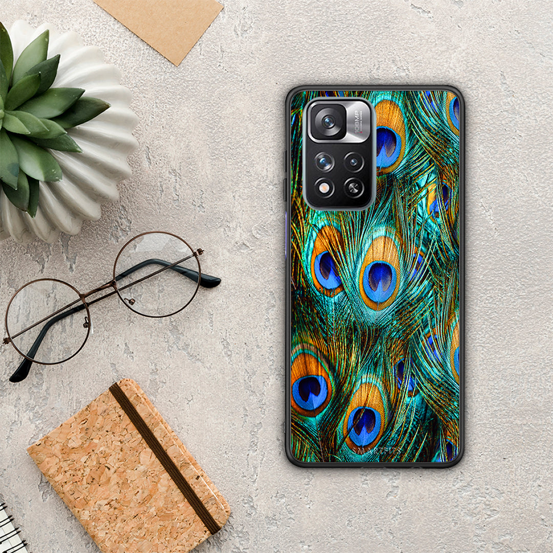 Real Peacock Feathers - Xiaomi Redmi Note 11 Pro+ 5G θήκη