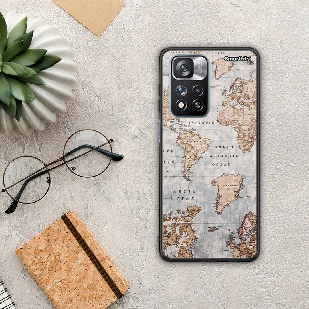 World Map - Xiaomi Redmi Note 11 Pro+ 5G θήκη