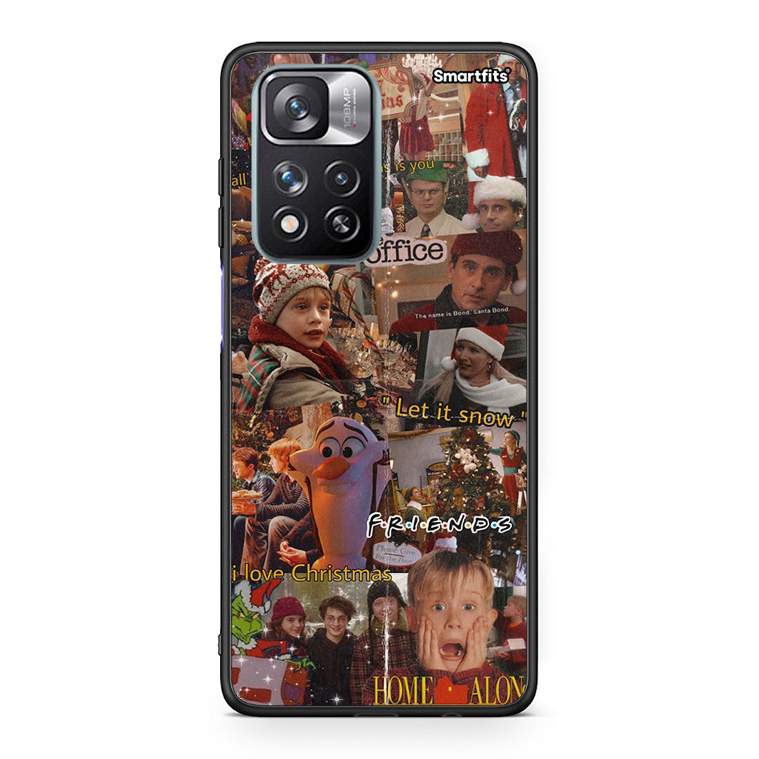 Xiaomi Redmi Note 11 Pro/11 Pro+ Xmas Wishes θήκη από τη Smartfits με σχέδιο στο πίσω μέρος και μαύρο περίβλημα | Smartphone case with colorful back and black bezels by Smartfits