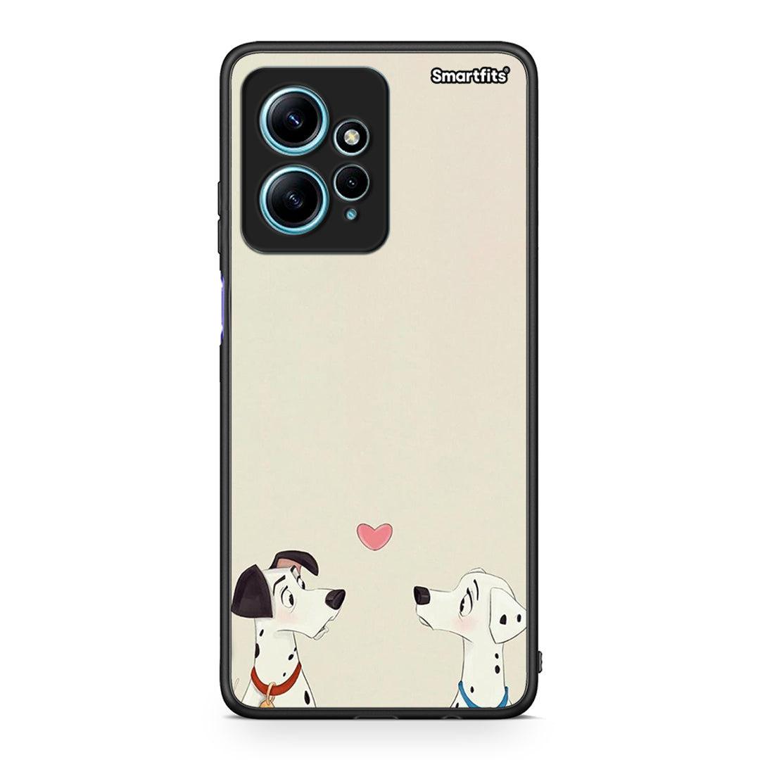 Θήκη Xiaomi Redmi Note 12 4G / Redmi K60 Pro Dalmatians Love από τη Smartfits με σχέδιο στο πίσω μέρος και μαύρο περίβλημα | Xiaomi Redmi Note 12 4G / Redmi K60 Pro Dalmatians Love Case with Colorful Back and Black Bezels