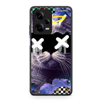 Thumbnail for Θήκη Xiaomi Redmi Note 12 Pro 5G Cat Collage από τη Smartfits με σχέδιο στο πίσω μέρος και μαύρο περίβλημα | Xiaomi Redmi Note 12 Pro 5G Cat Collage Case with Colorful Back and Black Bezels