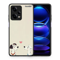 Thumbnail for Θήκη Xiaomi Redmi Note 12 Pro 5G Dalmatians Love από τη Smartfits με σχέδιο στο πίσω μέρος και μαύρο περίβλημα | Xiaomi Redmi Note 12 Pro 5G Dalmatians Love Case with Colorful Back and Black Bezels