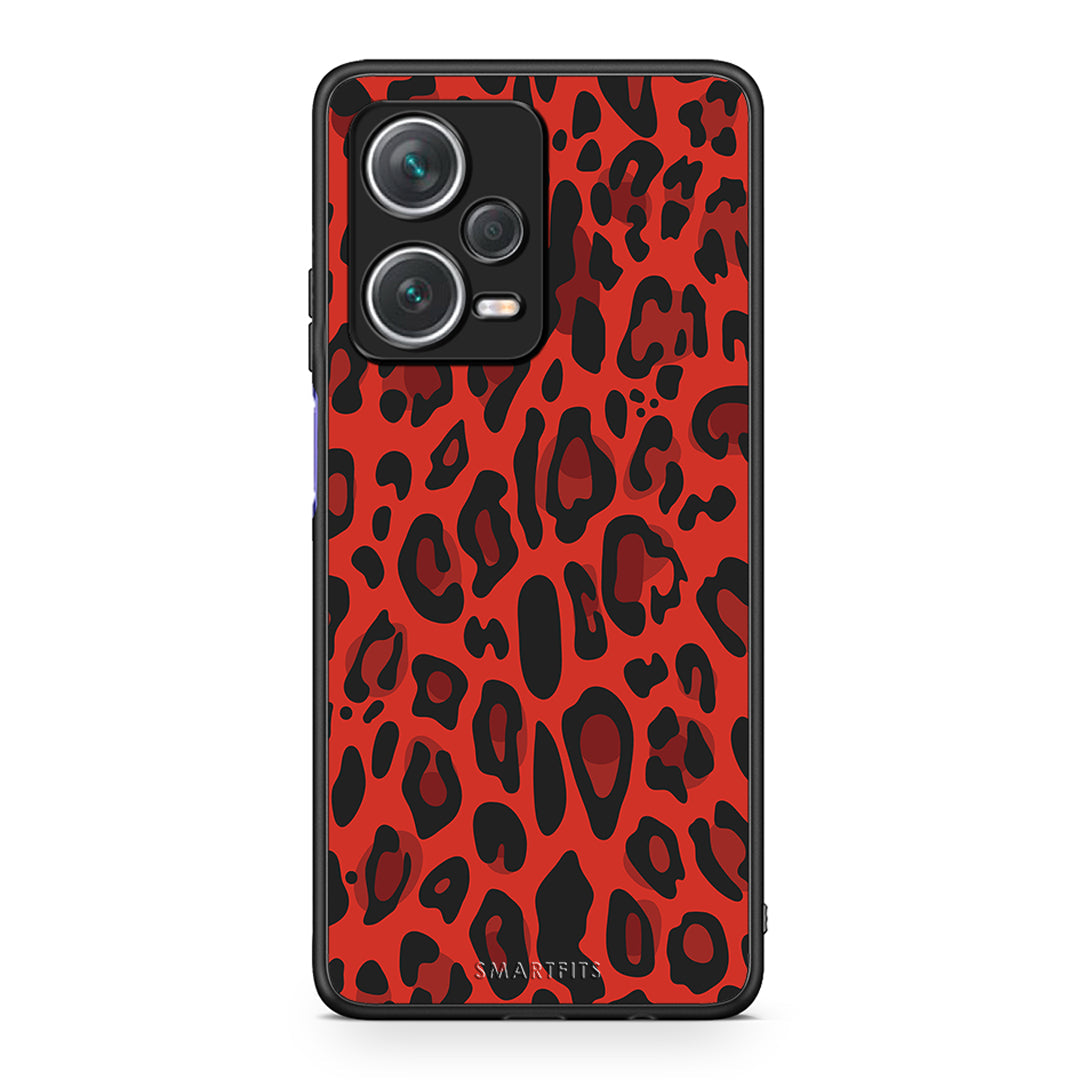 4 - Xiaomi Redmi Note 12 Pro+ / 12 Pro Discovery Red Leopard Animal case, cover, bumper