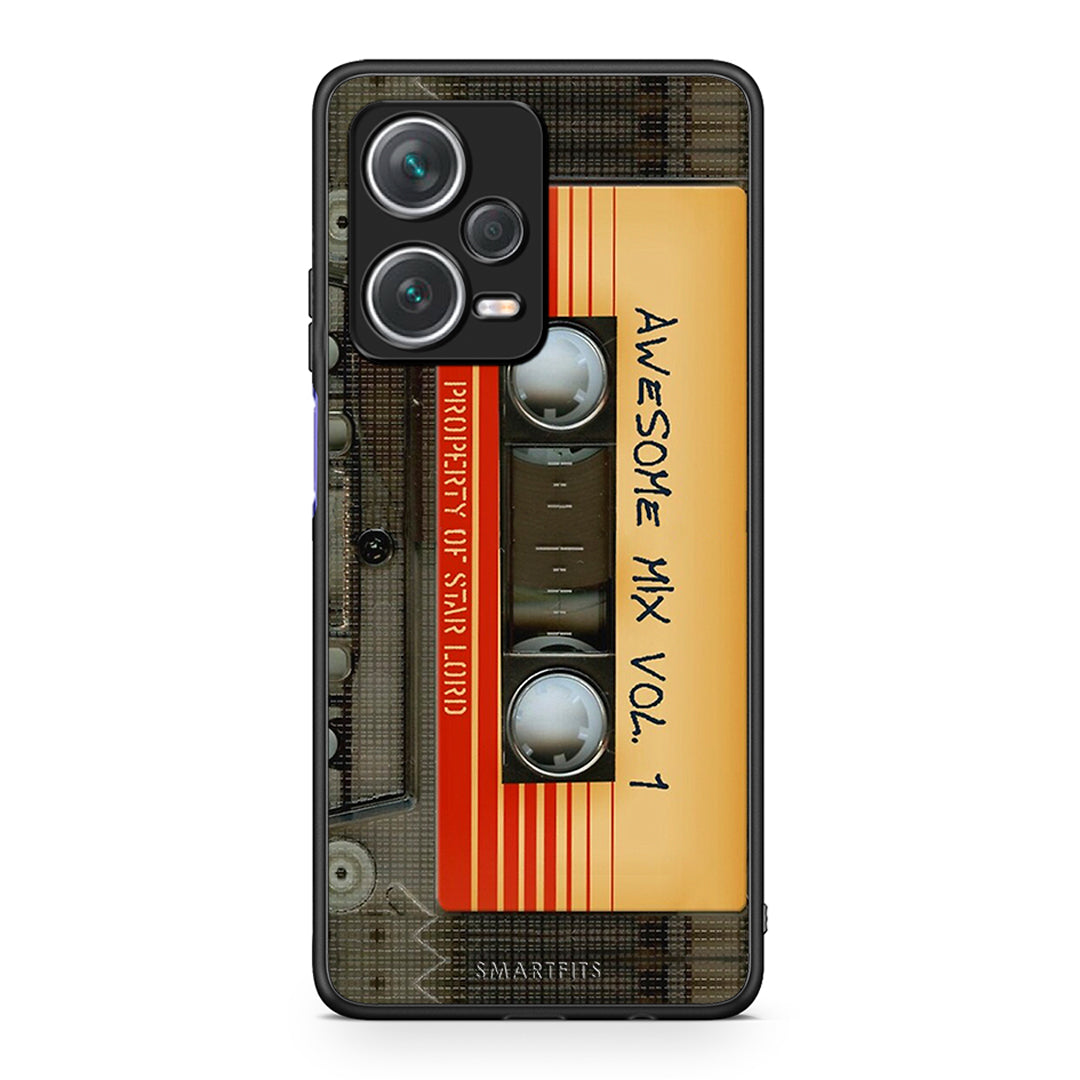 Xiaomi Redmi Note 12 Pro+ / 12 Pro Discovery Awesome Mix θήκη από τη Smartfits με σχέδιο στο πίσω μέρος και μαύρο περίβλημα | Smartphone case with colorful back and black bezels by Smartfits