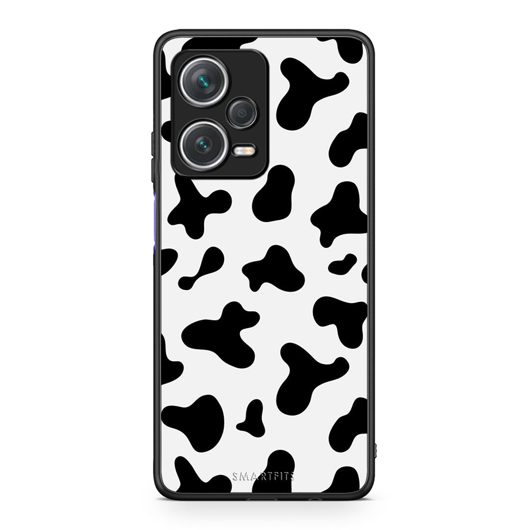 Xiaomi Redmi Note 12 Pro+ / 12 Pro Discovery Cow Print θήκη από τη Smartfits με σχέδιο στο πίσω μέρος και μαύρο περίβλημα | Smartphone case with colorful back and black bezels by Smartfits