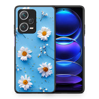 Thumbnail for Θήκη Xiaomi Redmi Note 12 Pro+ / 12 Pro Discovery Real Daisies από τη Smartfits με σχέδιο στο πίσω μέρος και μαύρο περίβλημα | Xiaomi Redmi Note 12 Pro+ / 12 Pro Discovery Real Daisies case with colorful back and black bezels
