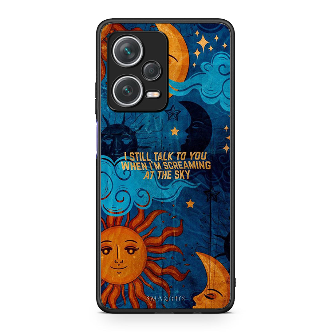 Xiaomi Redmi Note 12 Pro+ / 12 Pro Discovery Screaming Sky θήκη από τη Smartfits με σχέδιο στο πίσω μέρος και μαύρο περίβλημα | Smartphone case with colorful back and black bezels by Smartfits